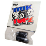 NOS Trik Topz BULLET Schrader valve caps (PAIR) - BLACK