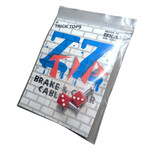 NOS Trik Topz dice brake cable end tips (PAIR) - RED