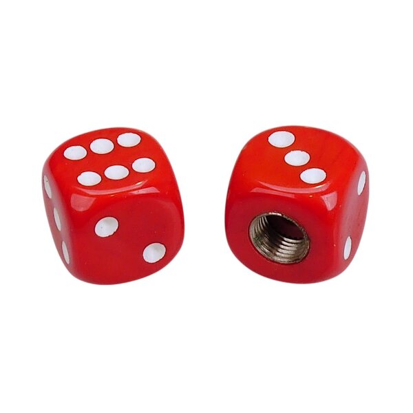 NOS Dice Bicycle Brake Cable End Tips (pair) RED