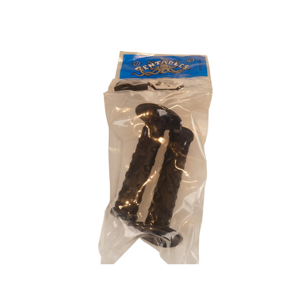 Neal Enterprises Jive Handles TENTACLES old school BMX bicycle grips BLACK NOS!