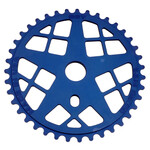 S&M ***BLEMISH***S&M Bikes 39T Motoman BMX sprocket chainwheel BLUE GROOVE***BLEMISH***