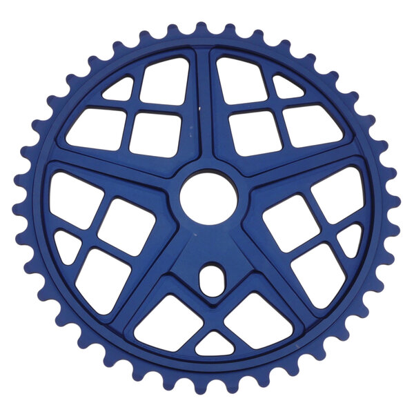 S&M ***BLEMISH***S&M Bikes 39T Motoman BMX sprocket chainwheel BLUE GROOVE***BLEMISH***