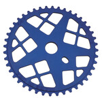 S&M ***BLEMISH***S&M Bikes 44T Motoman BMX sprocket chainwheel BLUE GROOVE***BLEMISH***