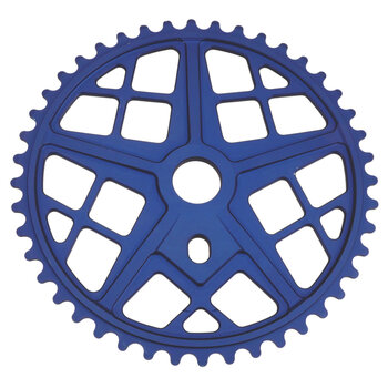 S&M ***BLEMISH***S&M Bikes 44T Motoman BMX sprocket chainwheel BLUE GROOVE***BLEMISH***
