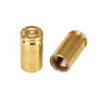 Porkchop BMX Porkchop Bicycle Tire Schrader Valve Caps (pair) - 9mm ONCE FIRED BRASS CASINGS