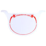 Neal Enterprises Neal Enterprises PROTO-PLATE old school BMX number plate RED on white plate