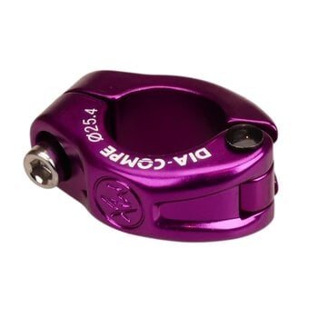 Dia-Compe Dia-Compe MX hinged old  school BMX bicycle seat clamp - 25.4mm (1") PURPLE