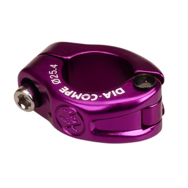 Dia-Compe Dia-Compe MX hinged old  school BMX bicycle seat clamp - 25.4mm (1") PURPLE