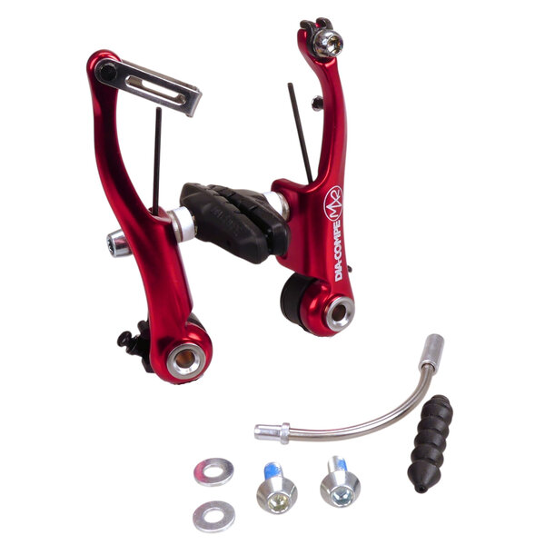 Dia-Compe Dia-Compe MX2 bicycle BMX V-brake caliper - RED ANODIZED