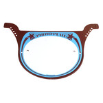 Neal Enterprises Neal Enterprises PROTO-PLATE old school BMX number plate RIPPER BABY BLUE & BROWN