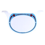 Neal Enterprises Neal Enterprises PROTO-PLATE old school BMX number plate BROWN BLUE on WHITE