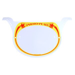 Neal Enterprises Neal Enterprises PROTO-PLATE old school BMX number plate  RED on YELLOW on WHITE plate