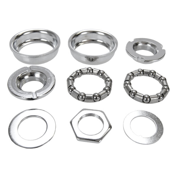 Tange-Seiki Tange OEM WHITE BOX BB220ST American Bottom Bracket for One Piece Bicycle Crank - 24T - CHROME
