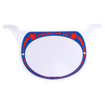 Neal Enterprises Neal Enterprises PROTO-PLATE old school BMX number plate RED on BLUE on WHITE plate