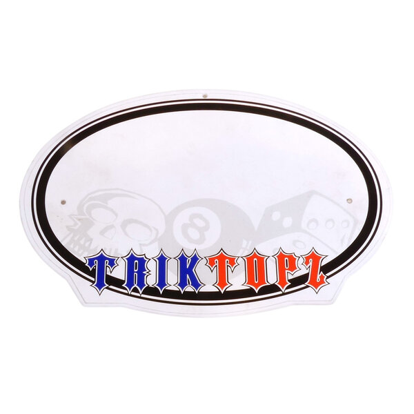 ***DIRTY***NOS Trik Topz Cruiser/Mini Oval Number Plate ***DIRTY***