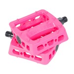 Odyssey Odyssey Twisted PRO PC polycarbonate platform BMX CR-MO axle bicycle pedals 9/16" - HOT PINK