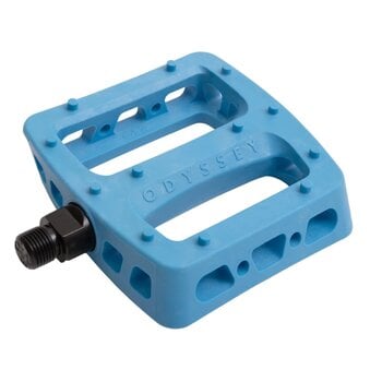 Odyssey Odyssey Twisted PRO PC polycarbonate platform BMX CR-MO axle bicycle pedals 9/16" - OCEAN BLUE