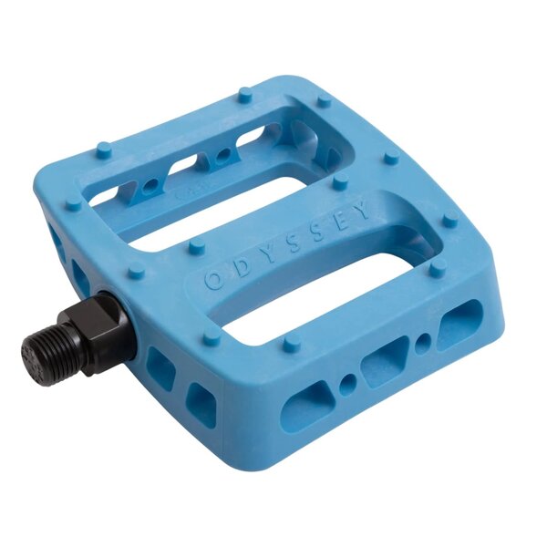 Odyssey Odyssey Twisted PRO PC polycarbonate platform BMX CR-MO axle bicycle pedals 9/16" - OCEAN BLUE