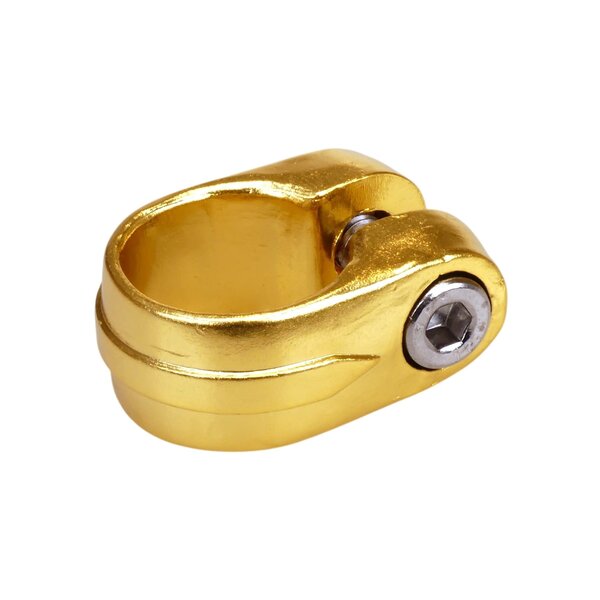 Porkchop BMX Suntour style BMX bicycle seat clamp - 28.6mm (1 1/8") - GOLD
