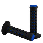 A'ME ***BLEMISH***AME old school BMX Unitron bicycle grips - BLACK over BLUE***BLEMISH***