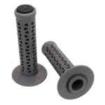 A'ME ***BLEMISH***AME old school BMX Unitron bicycle grips - GREY GRAY over BLACK***BLEMISH***