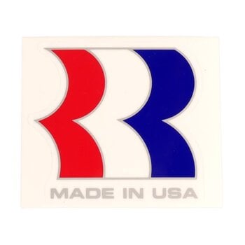 Robinson 1987-89 Robinson MADE IN USA "R" BMX decal on CLEAR (2" tall)