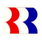Robinson 1987-89 Robinson "R" BMX decal on CLEAR (1 7/8" tall)