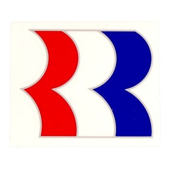 Robinson 1987-89 Robinson "R" BMX decal on CLEAR (1 7/8" tall)