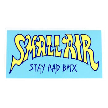 Stay Rad "SMALL AIR" decal - 4"x 2" - BLUE/YELLOW