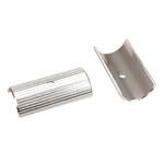 Porkchop BMX Bicycle handlebar shim stem reducer alloy 22.2mm to 25.4mm (7/8" to 1") SILVER