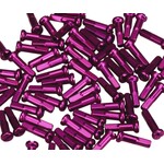 Porkchop BMX 7075 Alloy 16mm Bicycle Spoke Nipples 14G (2.0mm) 75 ct PURPLE