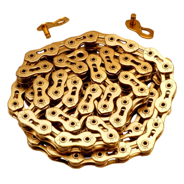 KMC KMC K1SL WIDE (formerly K710SL-TI) Superlight Kool BMX Chain 1/2" X 1/8" 100L GOLD