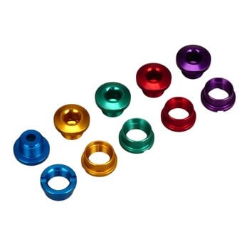 Porkchop BMX 7075 Aluminum alloy BMX bicycle chainring bolts (set of 5) MOTLEY