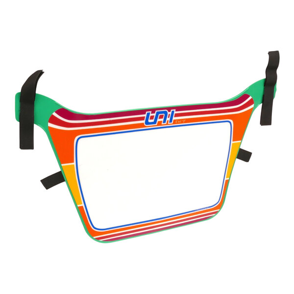 Air-Uni Air-Uni BMX Number Plate (original 1980's molds!) "Uni 2" - GREEN