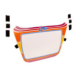 Air-Uni Air-Uni BMX Number Plate (original 1980's molds!) "Uni 2" - WHITE
