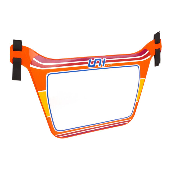 Air-Uni Air-Uni BMX Number Plate (original 1980's molds!) "Uni 2" - ORANGE