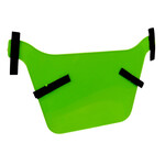 Air-Uni Air-Uni BMX Number Plate (original 1980's molds!) "Uni 2" - LIME GREEN