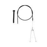 Odyssey Odyssey Adjustable Linear Quik-Slic Kable Brake Cable w/ Hanger & Straddle - 1.5mm, Black