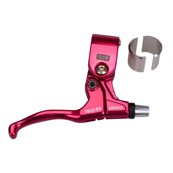 Dia-Compe Diatech (Dia-Compe) Tech 99 bicycle brake lever RH RIGHT for 1" bars (with 22.2mm shim) RED ANODIZED