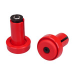 Neal Enterprises NOS Jive Handle 40's Caps Bicycle Handlebar Bar Ends (PAIR) RED (no opener, no pkg)