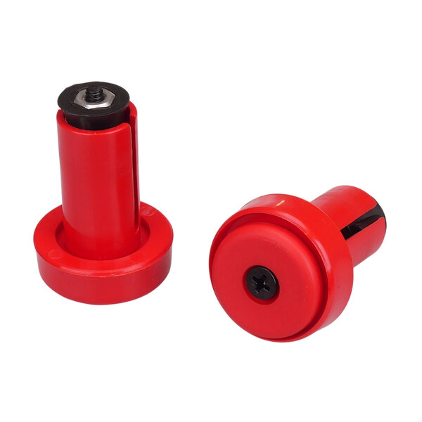 Neal Enterprises NOS Jive Handle 40's Caps Bicycle Handlebar Bar Ends (PAIR) RED (no opener, no pkg)