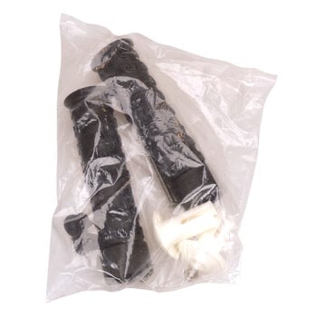 Neal Enterprises NOS M Jive Handles old school BMX grips - BLACK w/ WHITE Grip Locks PLAIN BAG