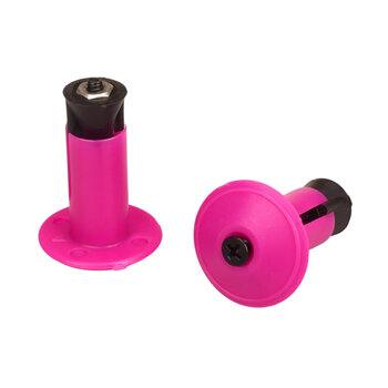 Neal Enterprises Jive Handle "Grip Locks" (1st gen) Bicycle Handlebar Bar Ends (PAIR) MAGENTA PINK