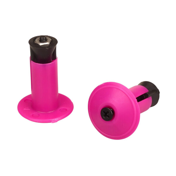 Neal Enterprises Jive Handle "Grip Locks" (1st gen) Bicycle Handlebar Bar Ends (PAIR) MAGENTA PINK