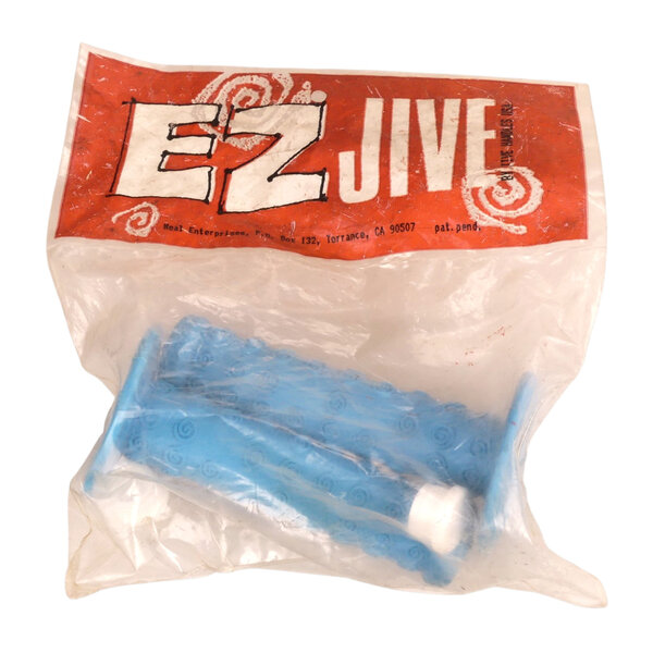 Neal Enterprises EZ Jive Handles old school BMX bicycle grips - AQUA BLUE - NOS!