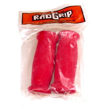 NOS RadGrip by Johar foam bicycle grips w/ PVC cores - RED