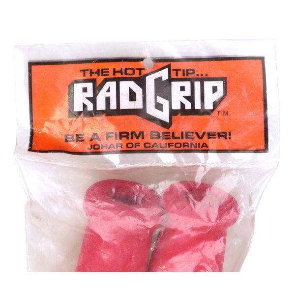 NOS RadGrip by Johar foam bicycle grips w/ PVC cores - RED