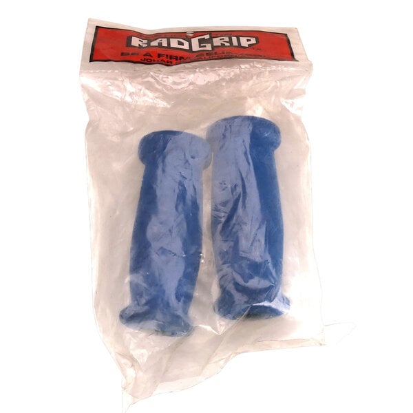 NOS RadGrip by Johar foam bicycle grips w/ PVC cores - BLUE