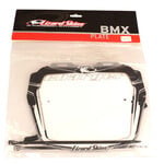 NOS Lizard Skins Charger MINI BMX number plate - BLACK/WHITE/SILVER