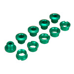 Porkchop BMX 7075 Aluminum alloy BMX bicycle chainring bolts (set of 5) GREEN